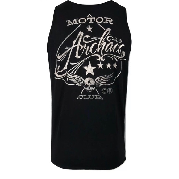 ARCHAIC by AFFLICTION Mens T-Shirt NATION TANK Bik - Picture 3 of 8